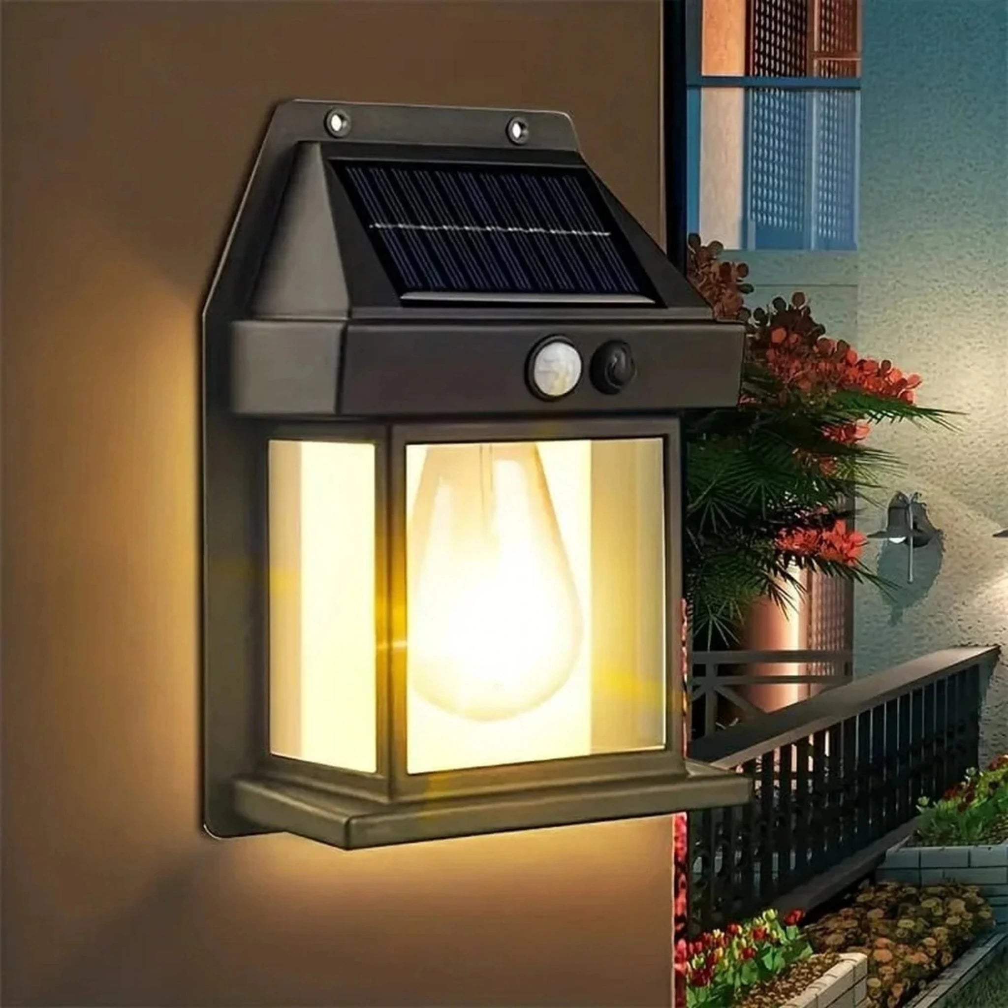 Motion Sensor Solar Waterproof Wall Lamp