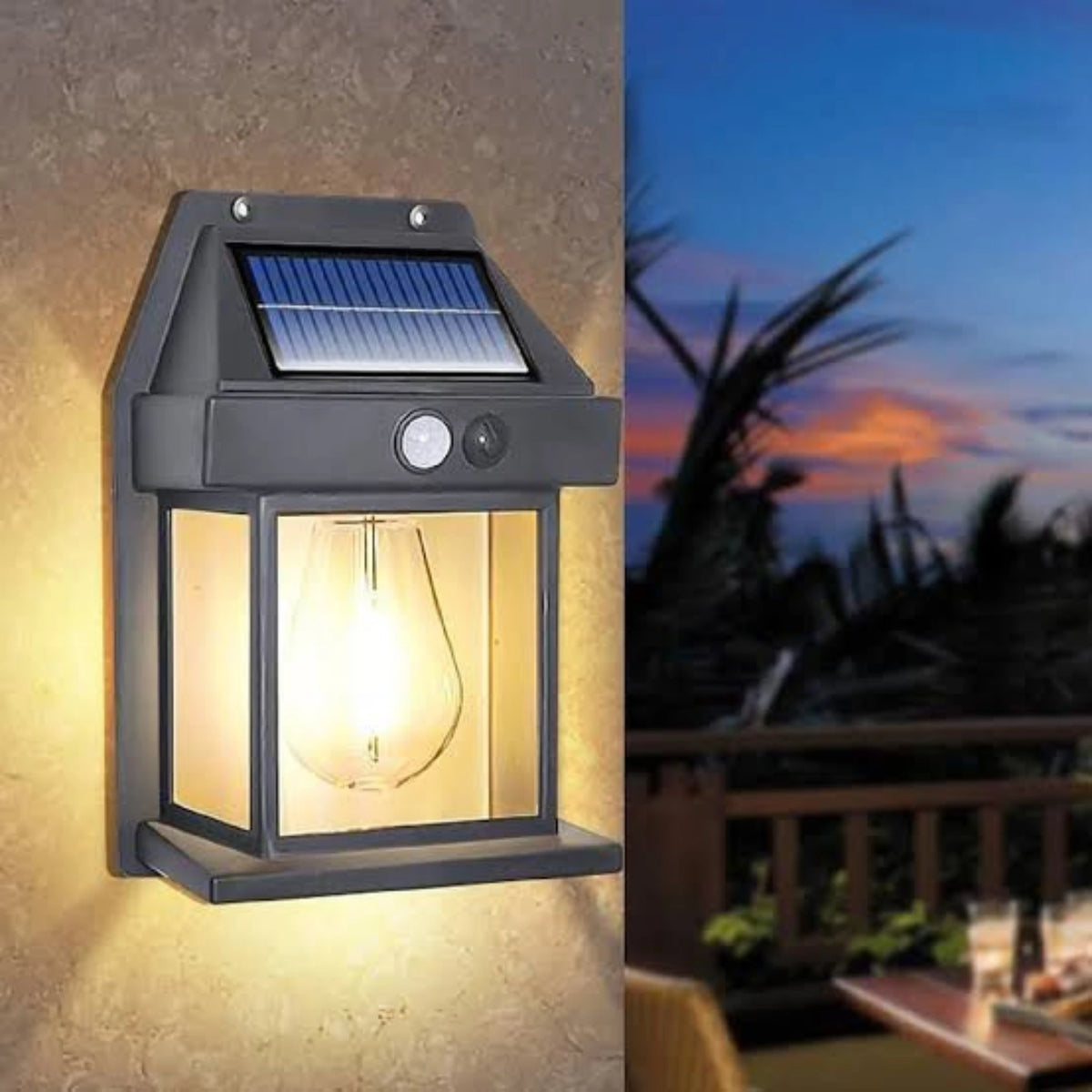 Motion Sensor Solar Waterproof Wall Lamp
