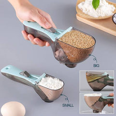 Hot Saling Plastic Adjustable Measuring Spoon with Adjustable Scale Level Kitchen Metering Spoon